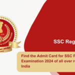 Find the Admit Card for SSC Phase-XII Examination 2024 of all over regions in India