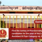 Find the names of Provisionally Eligible candidates for the post of the Laboratory Assistant III Post Category no. ER12123