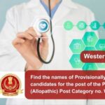 Find the names of Provisionally Eligible candidates for the post of the Pharmacist (Allopathic) Post Category no. WR15923