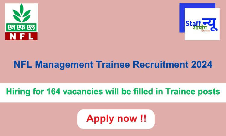 
                                                        NFL Management Trainee Recruitment 2024: 164 vacancies will be filled. Apply now !!
