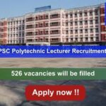 UKPSC Polytechnic Lecturer Recruitment 2024, Apply Online for 526 vacancies