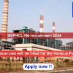 BSPHCL Re-recruitment 2024, Apply Online for 4,016 vacancies