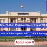 Bihar Vidhan Parishad Recruitment 2024, Apply Online for 26 vacancies