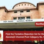 Find the Tentative Rejection list for the post of Assistant Chemist Post Category No. NR16923