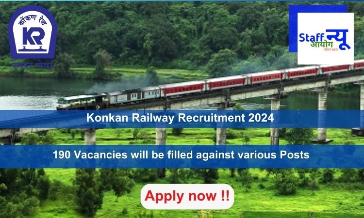 
                                                        Konkan Railway Recruitment 2024, Apply Online for 190 vacancies