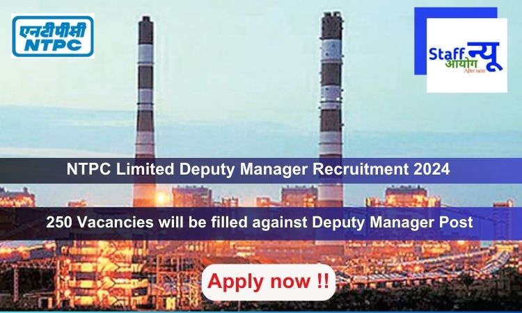 
                                                        NTPC Limited Deputy Manager Recruitment 2024, Apply Online for 250 vacancies