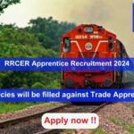 RRCER Apprentice Recruitment 2024, Apply Online for 3115 vacancies