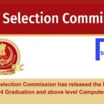 Staff Selection Commission has released the Phase-XII/2024 Graduation and above level Computer Exam result