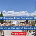 ITBP Constable Driver Recruitment 2024