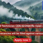 RRB Technician CEN 022024 Re Open 2024, Apply Online for 14298 vacancies